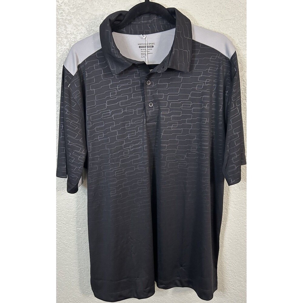 North End Sport Shirt Men's M Gray Golf Polo.
